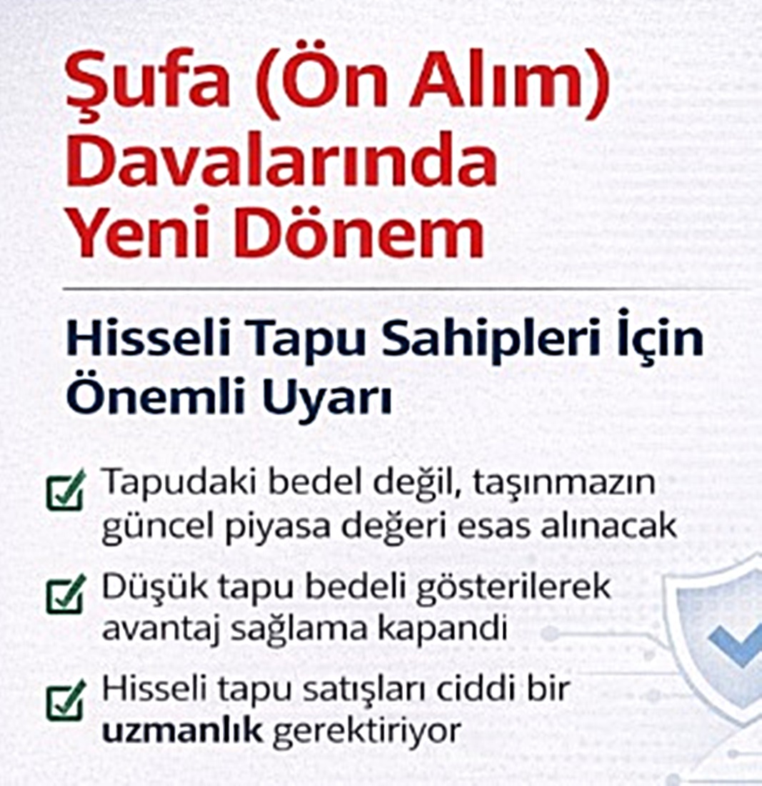 Hisseli Tapu Sahiplerine Kritik Uyarı: Ön Alım Kuralları Değişti